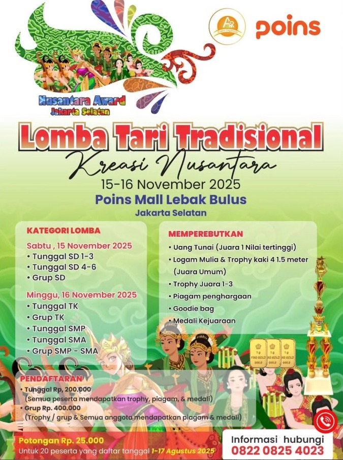 LOMBA TARI TRADISIONAL KREASI NUSANTARA